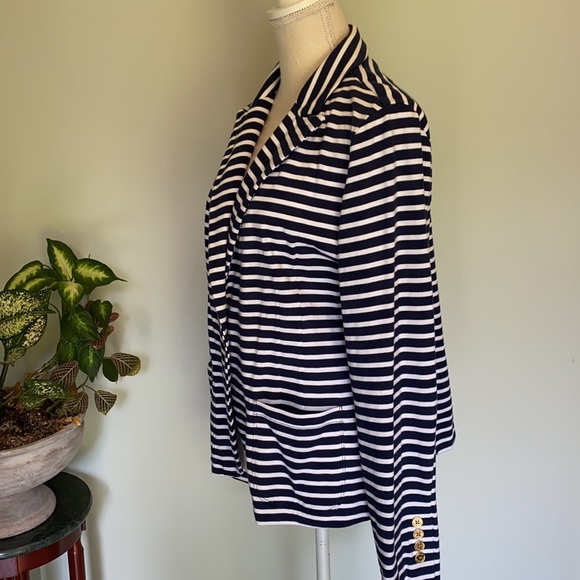 Lauren Ralph Lauren stripe knit blazer - Picture 2 of 11